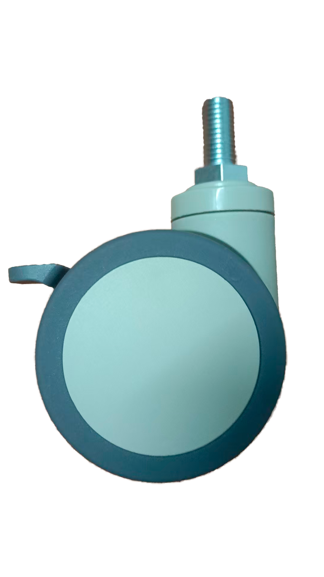 TMTb 93(10) - Аппаратное колесо из термопластичной резины 75 мм (болт М10, тормоз, г/п 75 кг)