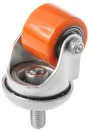 903035t - Мебельное колесо со стал. ободом 35 мм (болт, полиуретановое покрытие, шарикоподшипник)