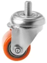 903035t - Мебельное колесо со стал. ободом 35 мм (болт, полиуретановое покрытие, шарикоподшипник)